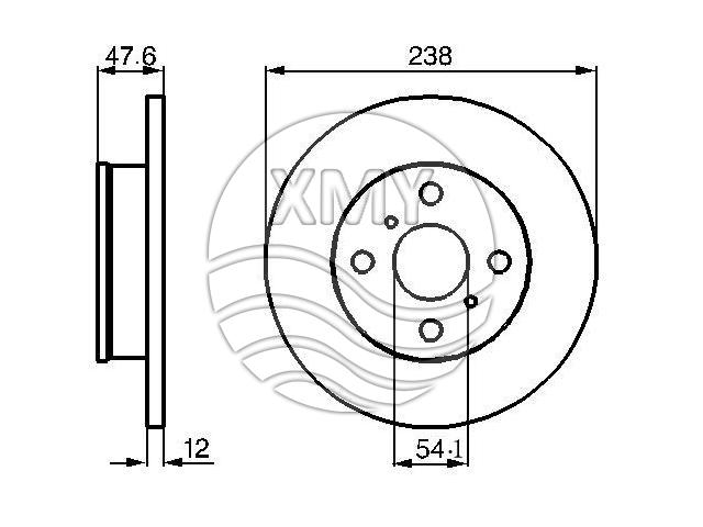 Bremsscheibe Brake Disc:43512-12230